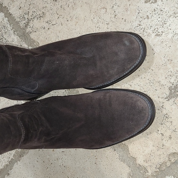 Aquatalia Unicorn Tall Riding Boots Brown Suede Size 9.5 - Picture 4 of 9